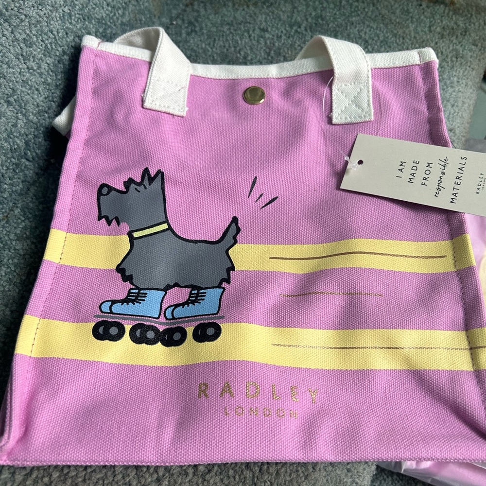 Radley London Pink and Yellow Kids Bag